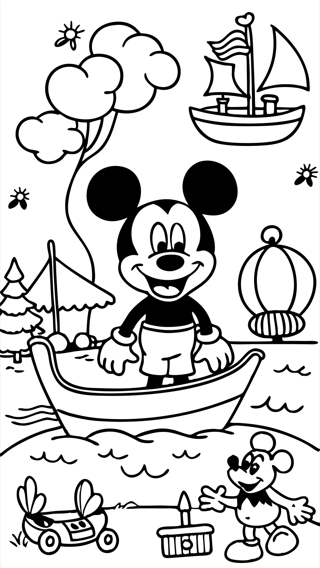 Páginas para colorear Mickey